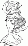 Dessin de Falbala  tient un panier 